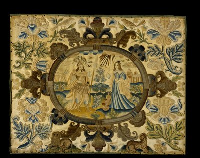 Needlework Picture by English School